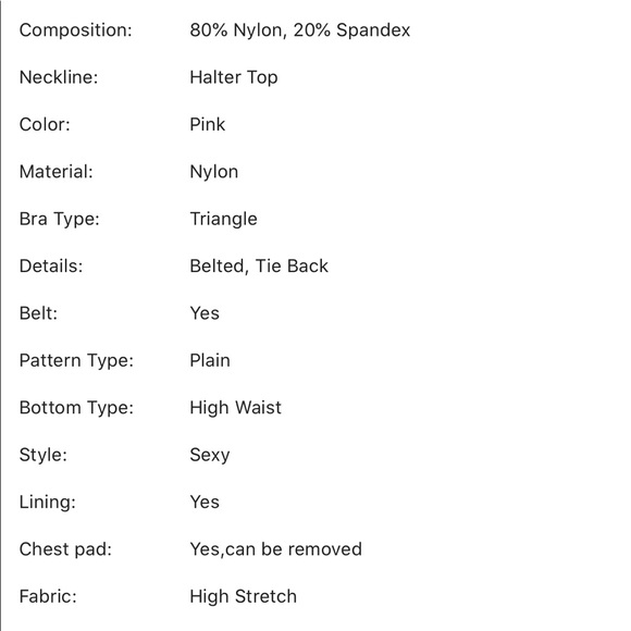 Two Piece Bright Pink Swim Suit - Picture 6 of 6